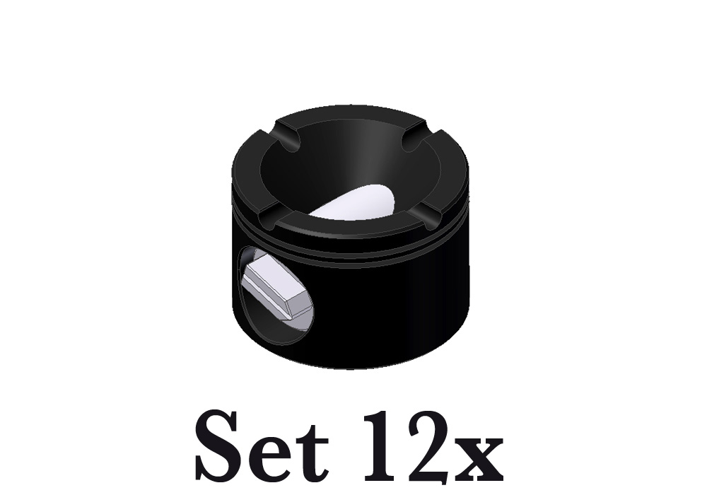 Ashtray D080 – 12-Piece Set